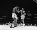 Muhammad Ali on his way to victory over Ernie Terrell