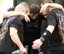 Kenny Florian shares a moment with his team