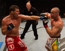 Mike Bisping launches an attack against Wanderlei Silva