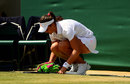 Laura Robson recovers after a fall