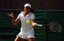 Laura Robson unleashes a forehand