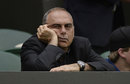 Avram Grant looks bored with the Centre Court action