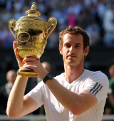 Andy Murray with the trophy