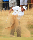 Phil Mickelson escapes a bunker