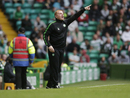 Neil Lennon shouts from the touchline