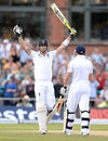 Kevin Pietersen made his first Test hundred at Old Trafford