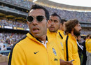 Carlos Tevez soaks up the atmosphere with his new team-mates
