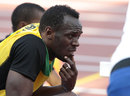 Jamaica's Usain Bolt deep in thought