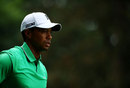 Tiger Woods walks off the third tee