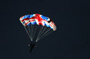 Stuntman Mark Sutton parachutes in as James Bond