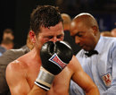 Darren Barker in tears after his victory
