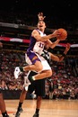 Steve Nash goes for a lay-up