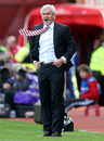 Mark Hughes shows his anger from the touchline