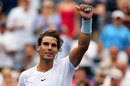 Rafael Nadal celebrates his win
