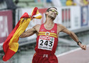 Spain's Jesus Angel Garcia celebrates