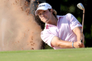 Peter Uihlein plays out of a bunker