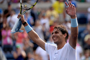 Rafael Nadal was full of smiles after defeating Ivan Dodig 