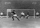Denis Law scores in Scotland's most famous win against England