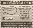 Tumbledown Trails Golf Club's 9/11 promotion in the Wisconsin State Journal