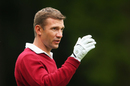 Andriy Shevchenko shows his emotion on course