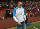 Tyson Fury takes to the field at Old Trafford