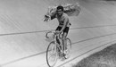 Roger Walkowiak celebrates winning the 1956 Tour de France