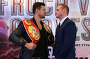Carl Froch and George Groves go head to head to promote their upcoming fight during a press conference
