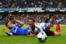 Scott Parker screams in agony after Gary Cahill lands on top of him