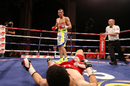 Derry Mathews stands over Curtis Woodhouse