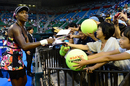Venus Williams signs autographs after getting back to winning ways against  Mona Barthel