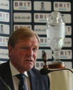 Managing director of English cricket Hugh Morris announces the England 2013-14 Ashes squad 