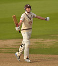 Young gun: Dominic Sibley completes his double hundred