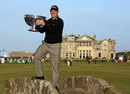 David Howell shows off his first European Tour trophy in 7 years