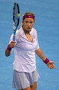 Victoria Azarenka shows her frustration on her way to being knocked out of the China Open