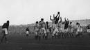 South Africa contest a lineout against Scotland