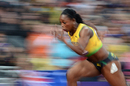Veronica Campbell-Brown competes in the 200m