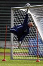 Manuel Neuer makes an acrobatic save 