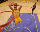 Shannon Brown goes up for a dunk 