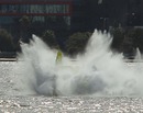 Adilson Kindlemann crashes into the Swan River