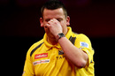 Dave Chisnall shows his disappoint after losing to Simon Whitlock