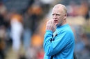 Iain Dowie watches his Hull side from the touchline