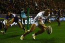 Joshua Charnley scores his side's opening try during