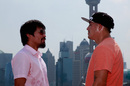 Manny Pacquiao and Brandon Rios face off in a press event to promote their fight 