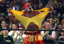 Hulk Hogan fires up the crowd