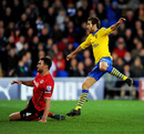 Mathieu Flamini was back in a long-sleeve shirt as he fired in Arsenal's second goal