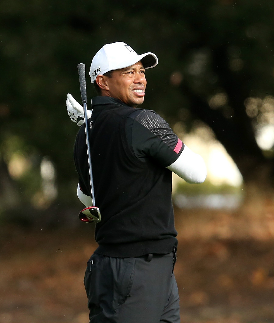 Tiger Woods was clearly not as happy with his round on Saturday