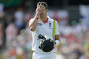 Kevin Pietersen lost his wicket when attempting a huge shot down the ground
