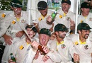 Australia celebrate regaining the Ashes