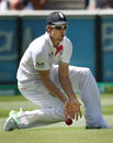 Alastair Cook drops a routine slip catch