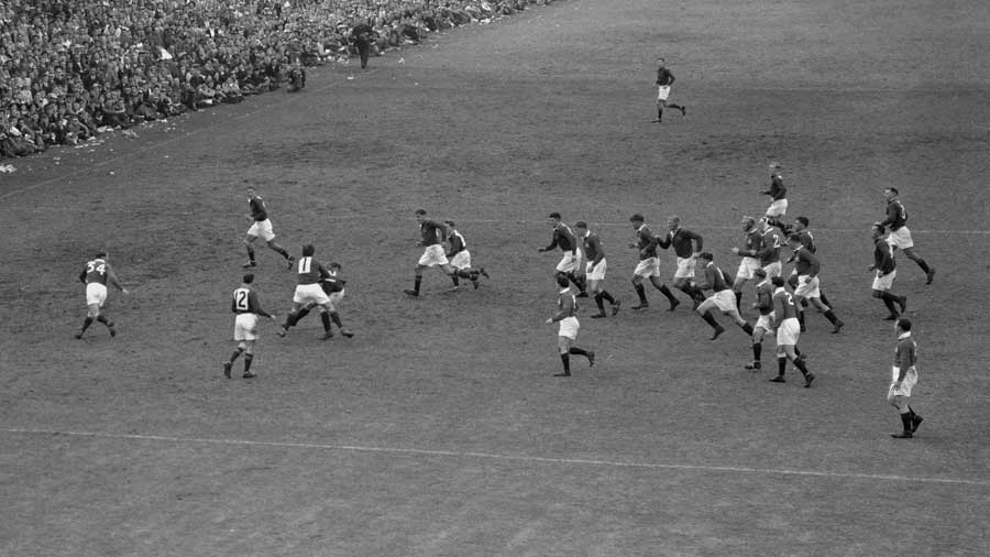 The 1955 Lions take on South Africa